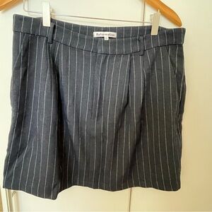 Reformation Pinstripe Mini Skirt